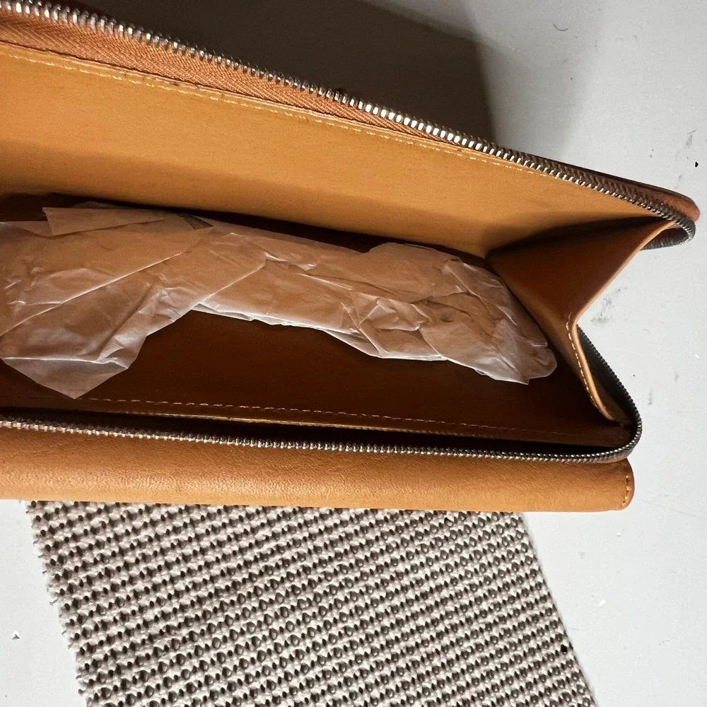 Coach leather checkbook